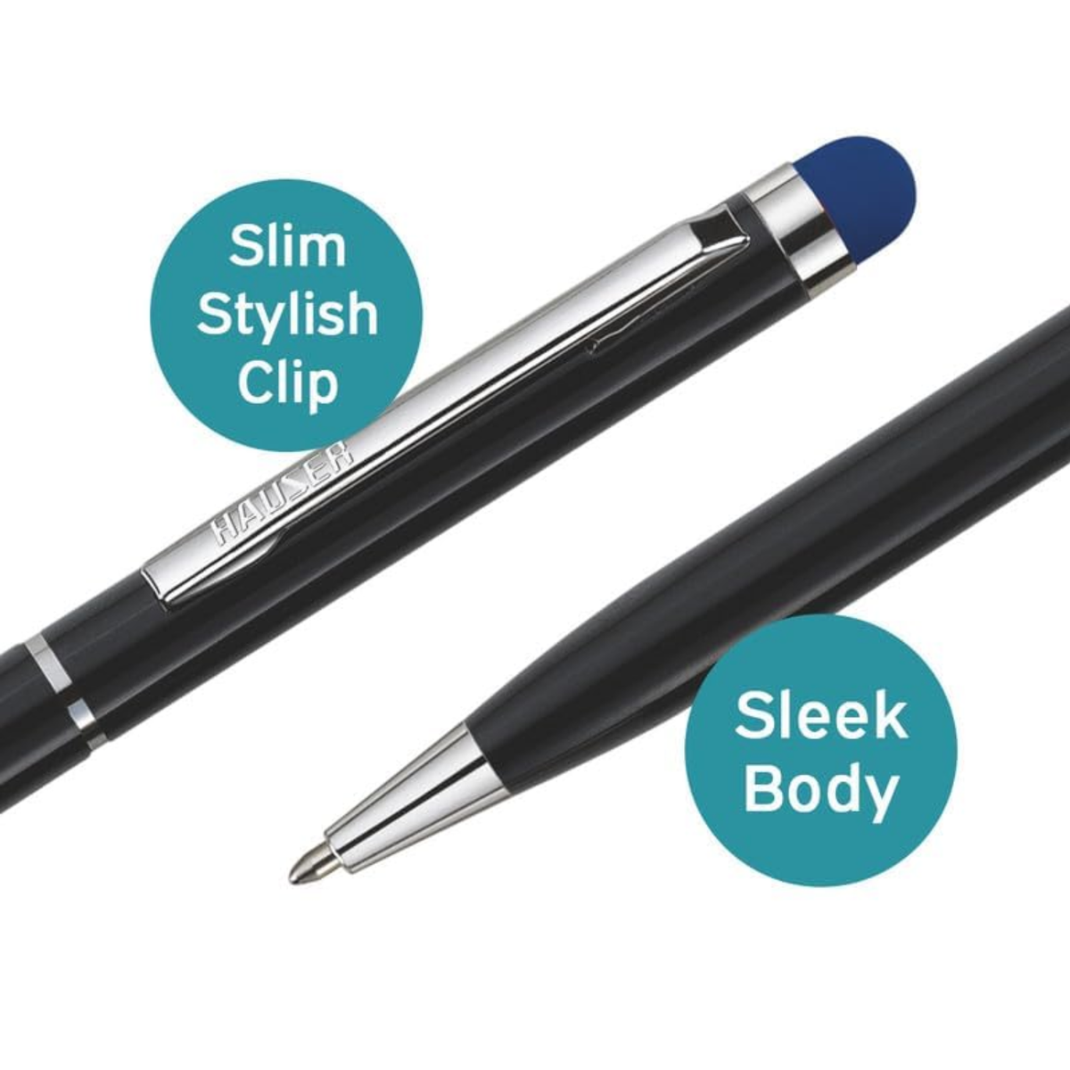 Hauser Duet Stylus Ball Pen | Ink Colour - Blue