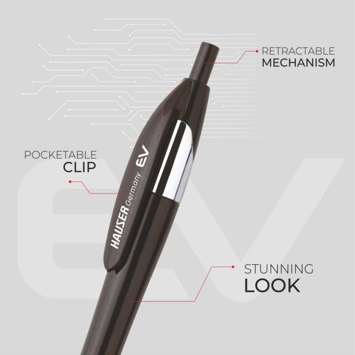 Hauser EV Ball Pen | Ink Colour - Blue and Black