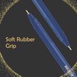 Hauser Gold Point Ball Pen | Pack of 50 | Ink Colour - Blue and Black