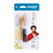 Hauser Inx Grip-it Fountain Pen | Includes 3 Cartridges and 1 Converter