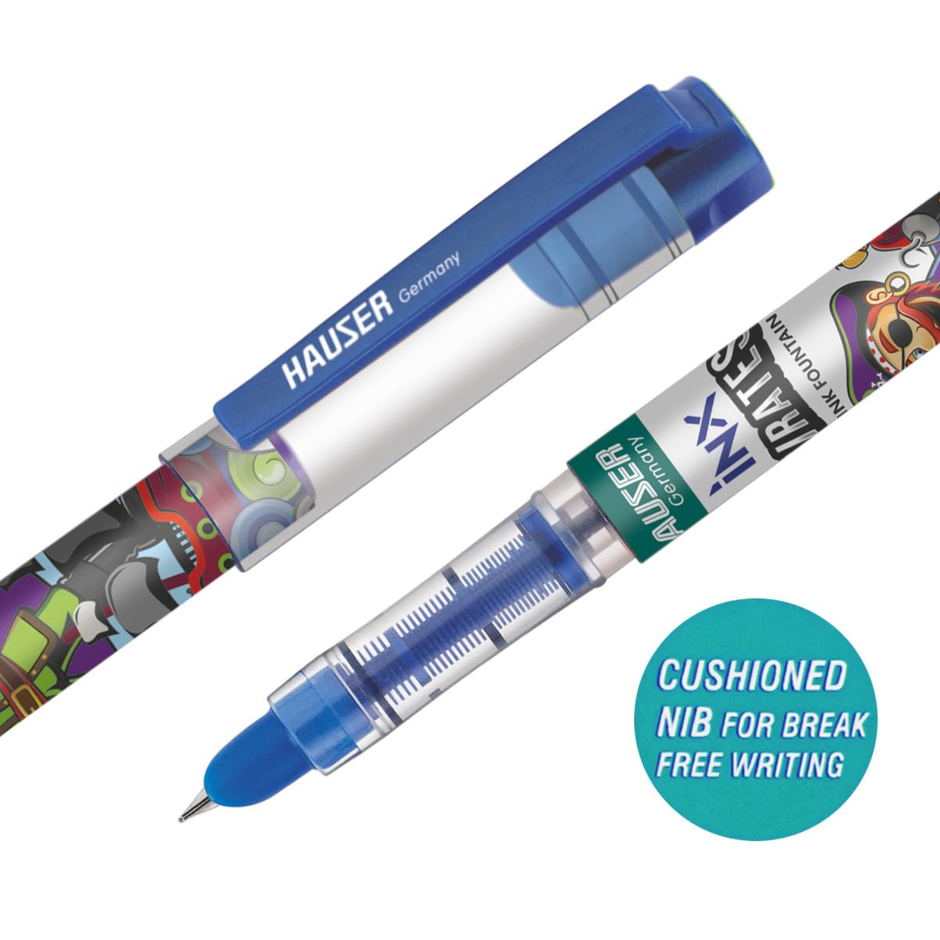 Hauser Inx Pirates Fountain Pen | Includes 2 Ink Cartridges