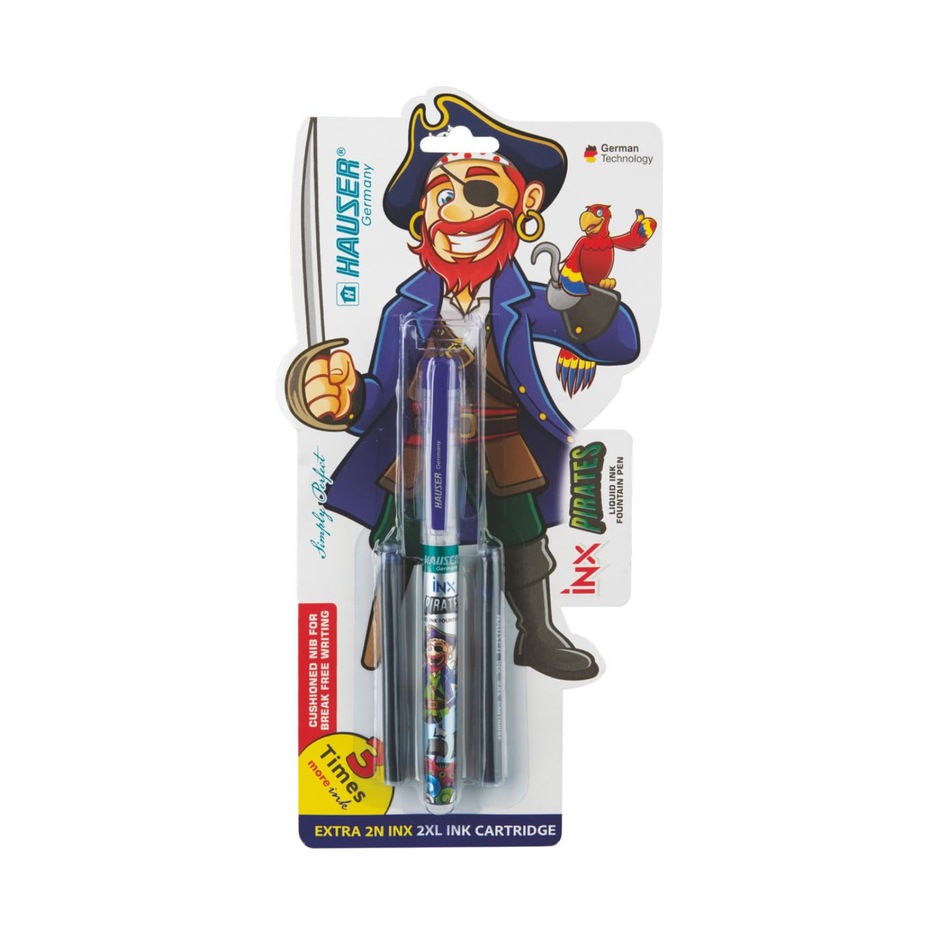 Hauser Inx Pirates Fountain Pen | Includes 2 Ink Cartridges