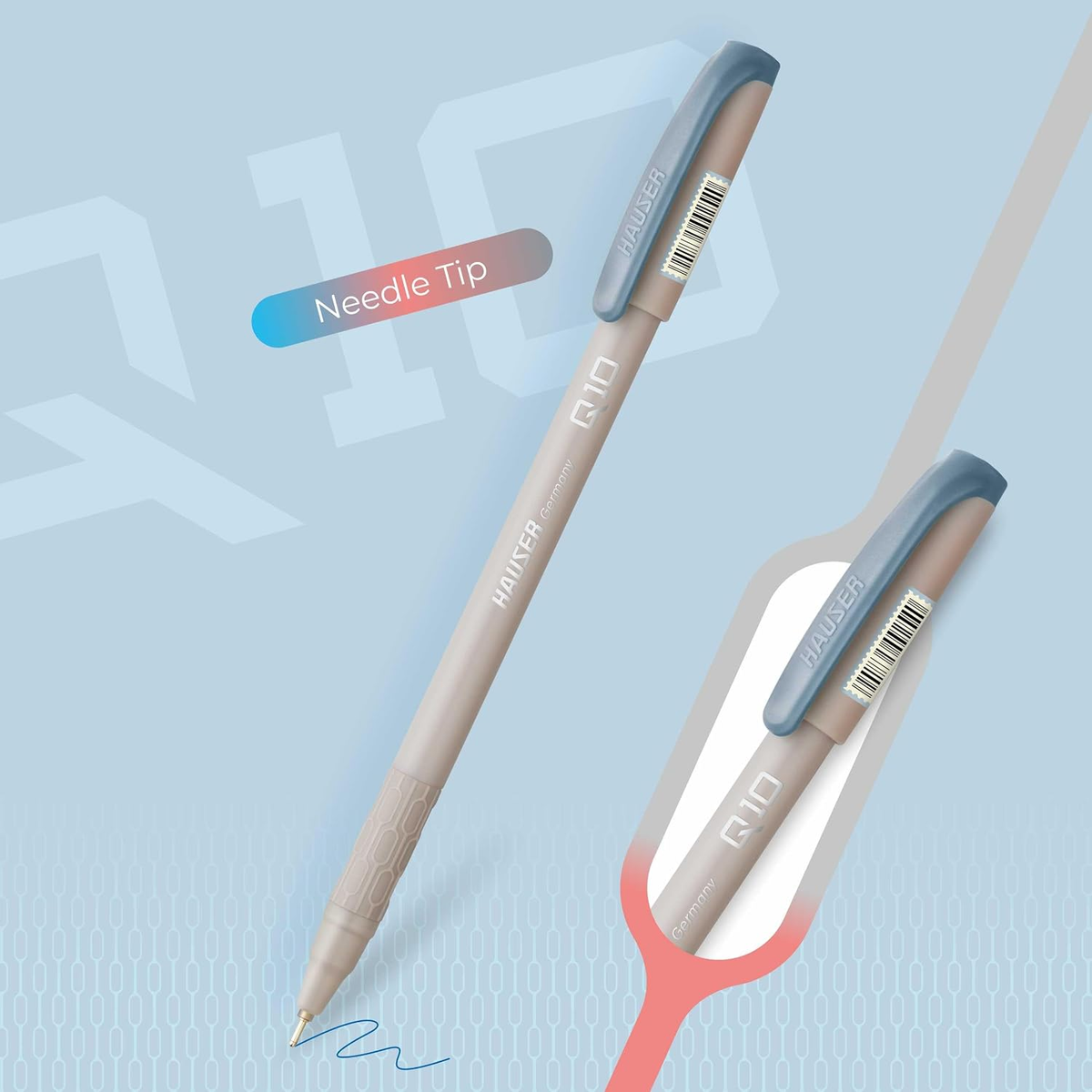 Hauser Q10 Ball Pen | Ink Colour - Blue, Black and Red