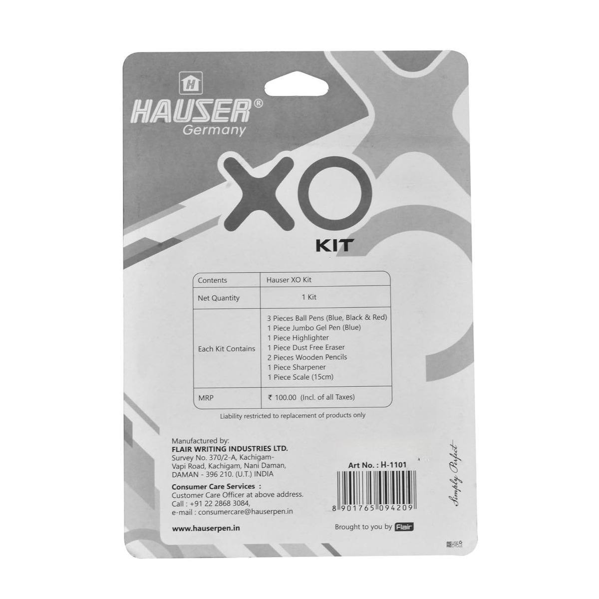 Hauser XO Kit | Stationery Kit of 7 Assorted Items