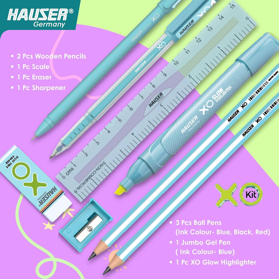 Hauser XO Kit | Stationery Kit of 7 Assorted Items