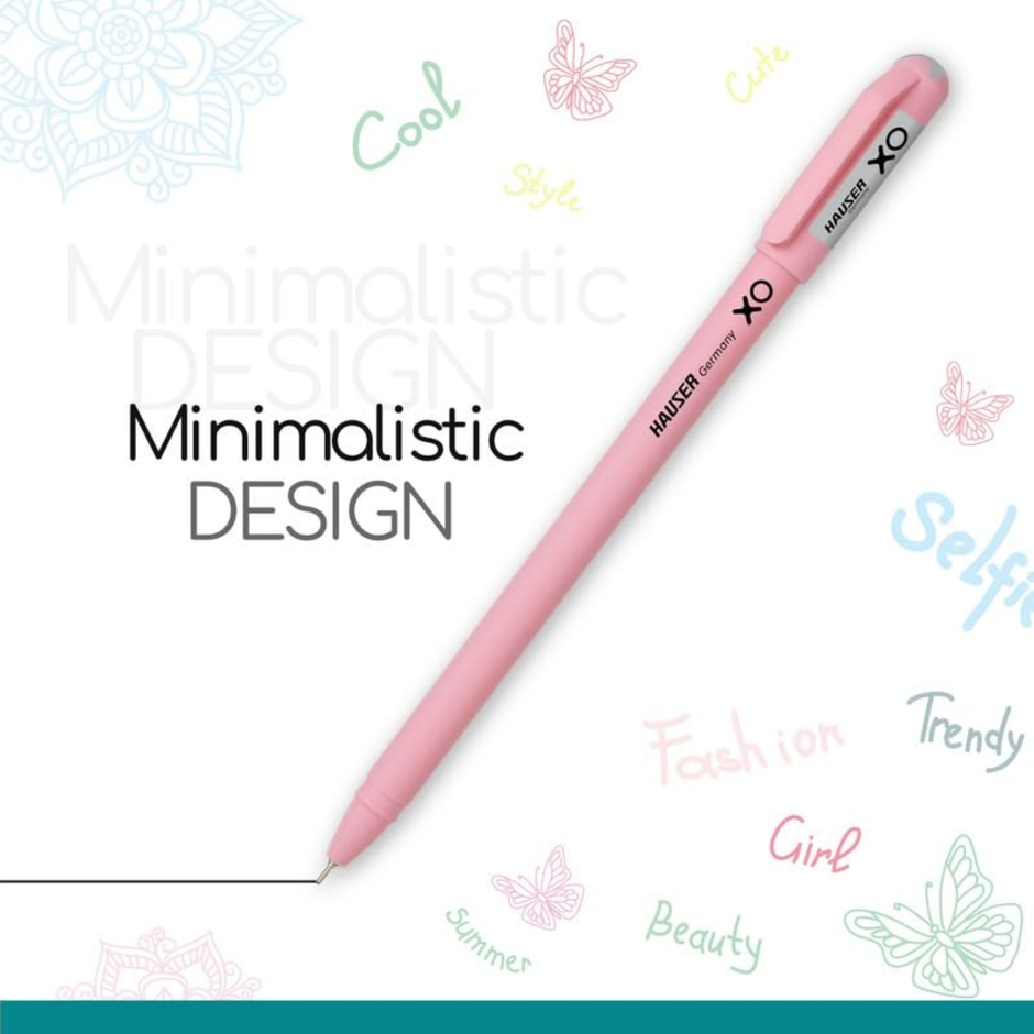 Hauser XO Girls Squad Ball Pen | Ink Colour - Blue, Black and Red