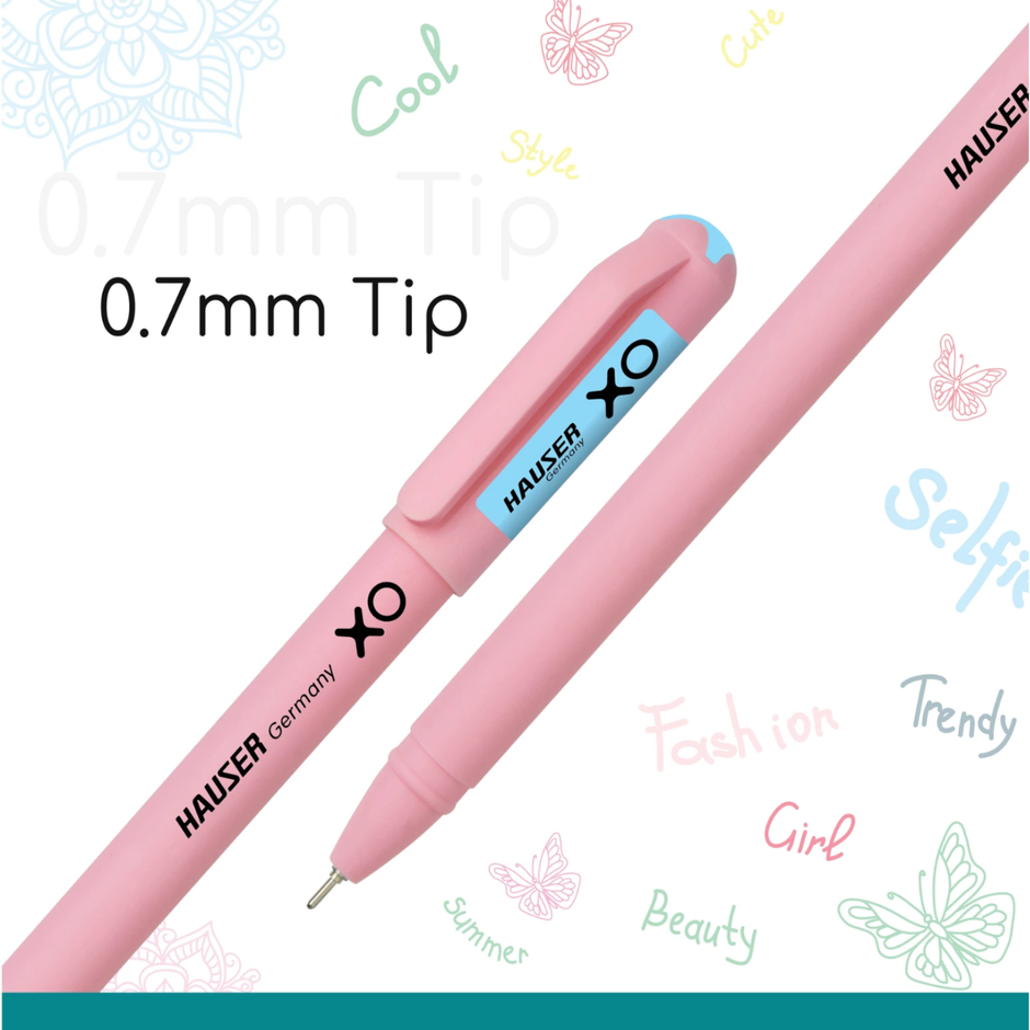 Hauser XO Girls Squad Ball Pen | Ink Colour - Blue, Black and Red