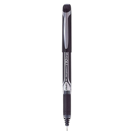 Pilot Hi-Tecpoint V10 Grip 1.0mm Medium Point Pure Liquid Ink Roller Ball Pen with Dimpled Rubber Grip