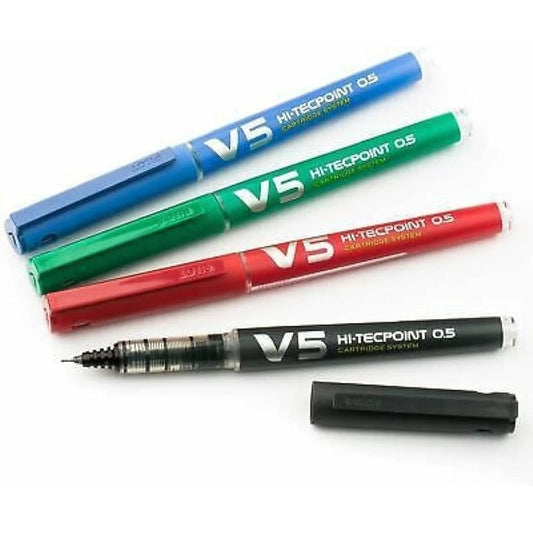 Pilot Hi-Tecpoint V5 Cartridge System 0.5mm Extra Fine Point Roller Ball Pen