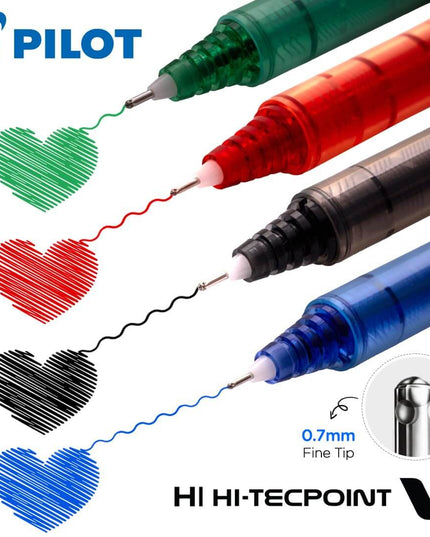 Pilot Hi-Tecpoint V7 0.7mm Fine Point Pure Liquid Ink Roller Ball Pen