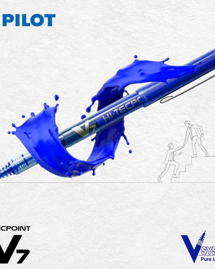 Pilot Hi-Tecpoint V7 0.7mm Fine Point Pure Liquid Ink Roller Ball Pen