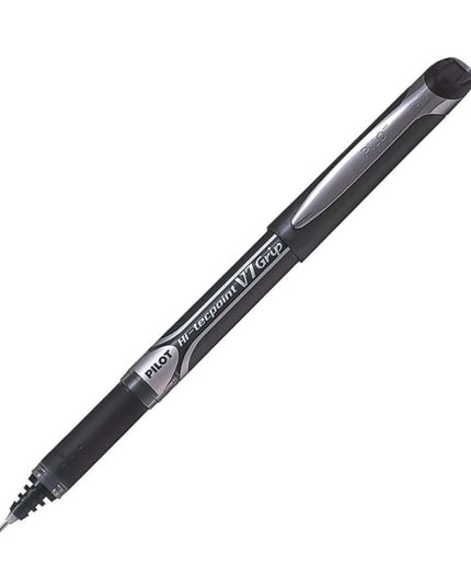 Pilot Hi-Tecpoint V7 Grip 0.7mm Fine Point Pure Liquid Ink Roller Ball Pen with Dimpled Rubber Grip