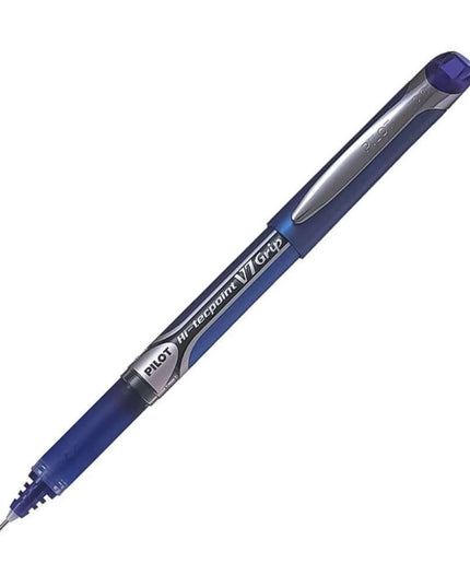 Pilot Hi-Tecpoint V7 Grip 0.7mm Fine Point Pure Liquid Ink Roller Ball Pen with Dimpled Rubber Grip