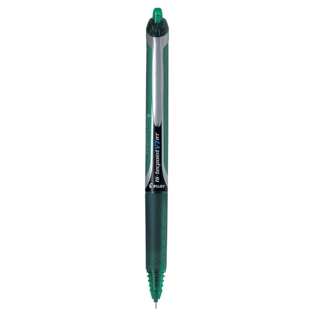 Pilot Hi-Tecpoint V7 RT 0.7mm Fine Point Pure Liquid Ink Retractable Roller Ball Pen with Dimpled Rubber Grip
