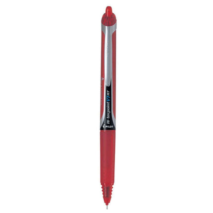 Pilot Hi-Tecpoint V7 RT 0.7mm Fine Point Pure Liquid Ink Retractable Roller Ball Pen with Dimpled Rubber Grip