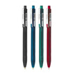 Hauser Iconiq Gel Pen | Ink Colour - Blue, Black, Green and Red displayed in a row.