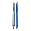 Flair Creative Impact 0.7mm Mechanical Pencil in silver and blue colors, showcasing ergonomic design and precision.