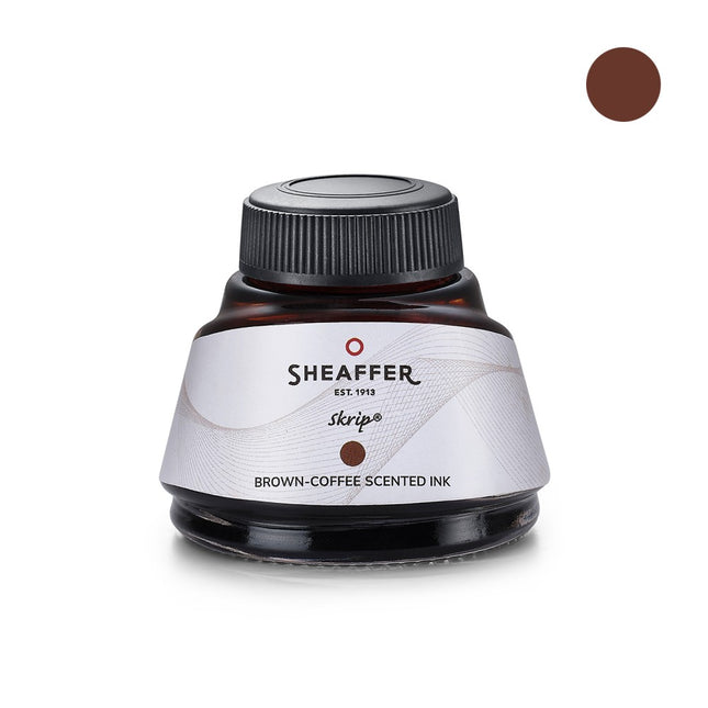 Sheaffer Coffee Edition 100 9374 Fountain Pen Medium Nib with Coffee Scented Ink Bottle