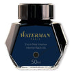 Waterman Ink Bottle - 50ML with intense black ink for smooth and effortless writing.