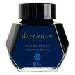 Waterman Ink Bottle - 50ML Mysterious Blue ink bottle with classic design for elegant writing.