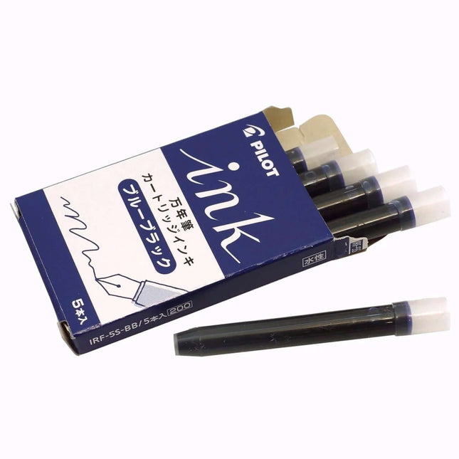 Pilot Ink Cartridges IRF-5S for Fountain Pen | Pack of 5 with five premium ink refills and stylish packaging.