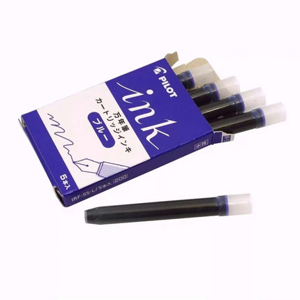 Pilot Ink Cartridges IRF-5S for Fountain Pen | Pack of 5, premium Japanese ink cartridges in a stylish box.
