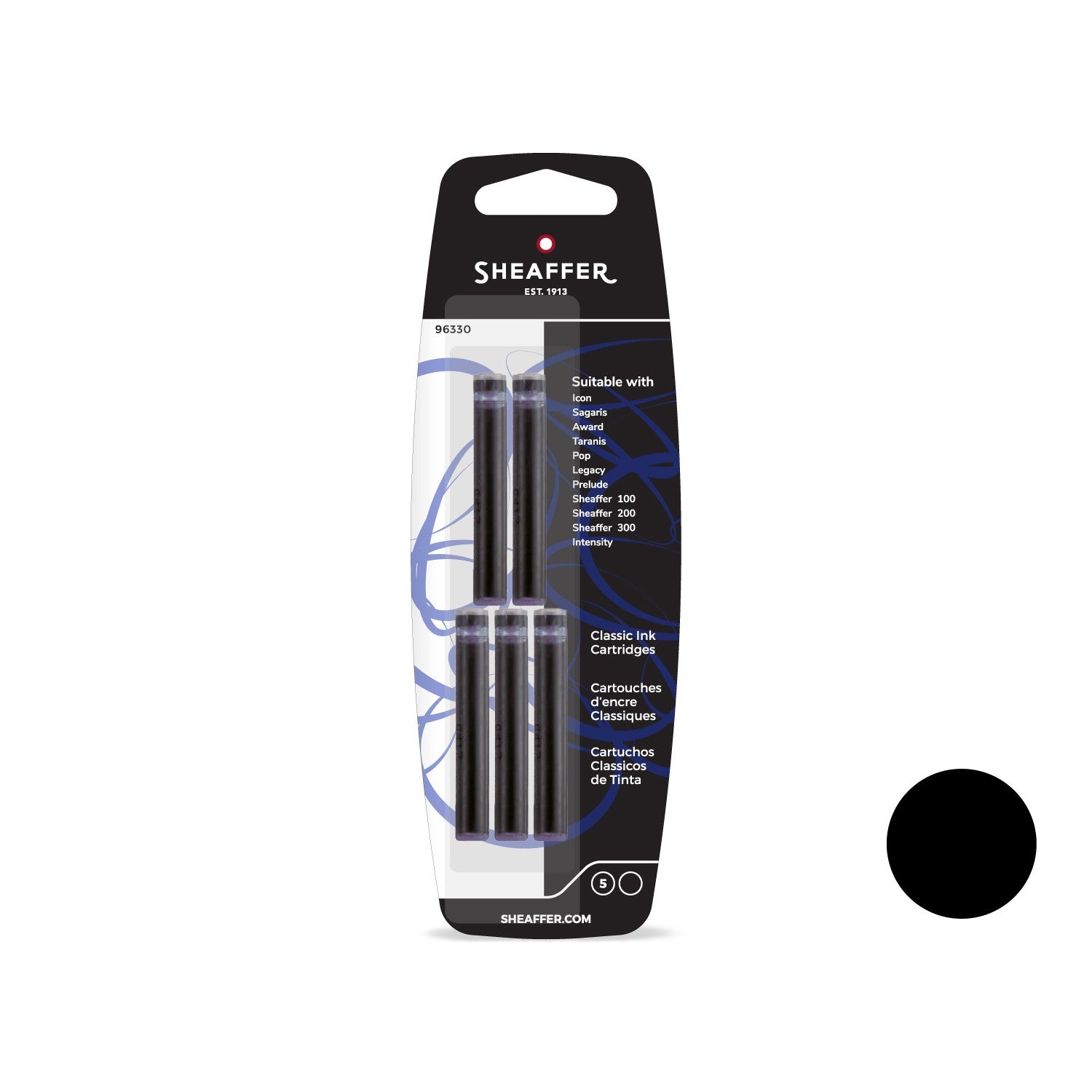 Sheaffer Classic Ink Cartridges | Pack of 5