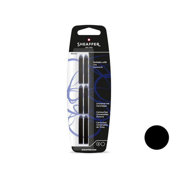 Sheaffer Universal VFM Ink Cartridges | Pack of 6