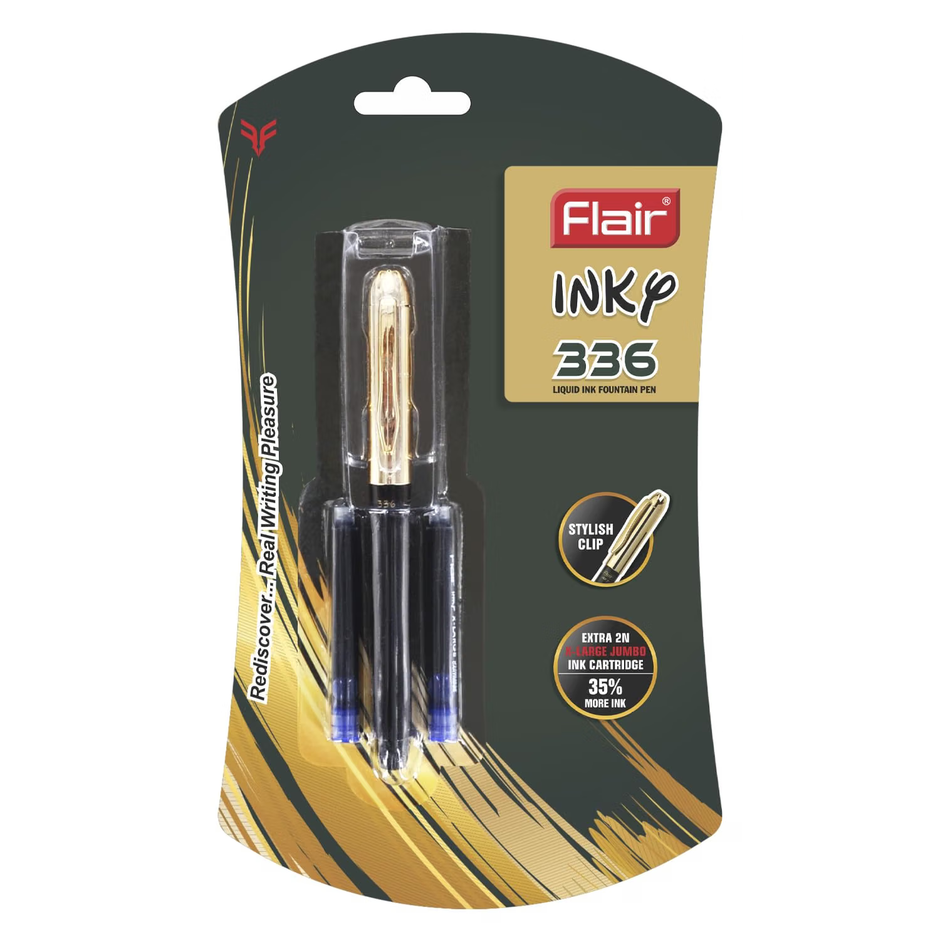 Flair Inky 336 Fountain Pen | Includes 2 Cartridges