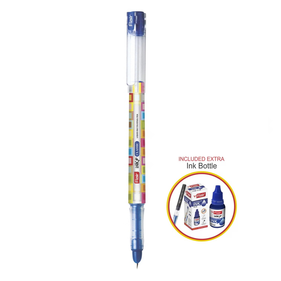 Flair Inky Classic Fountain Pen | Ink Colour - Blue