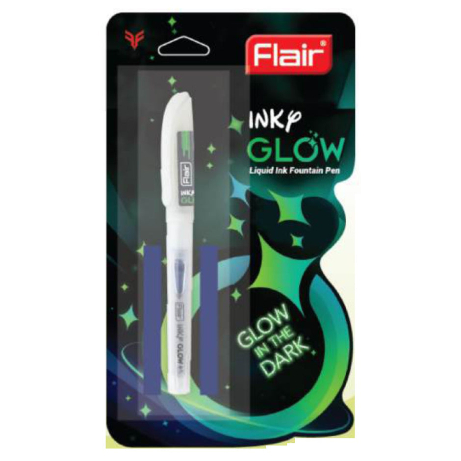 Flair Inky Glow Fountain Pen | Includes 2 Cartridges