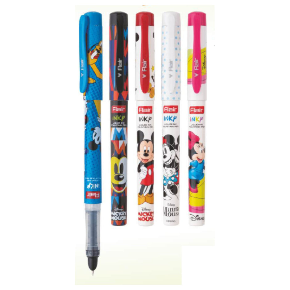 Flair Inky Disney Mickey Fountain Pen | Includes 2 Cartridges