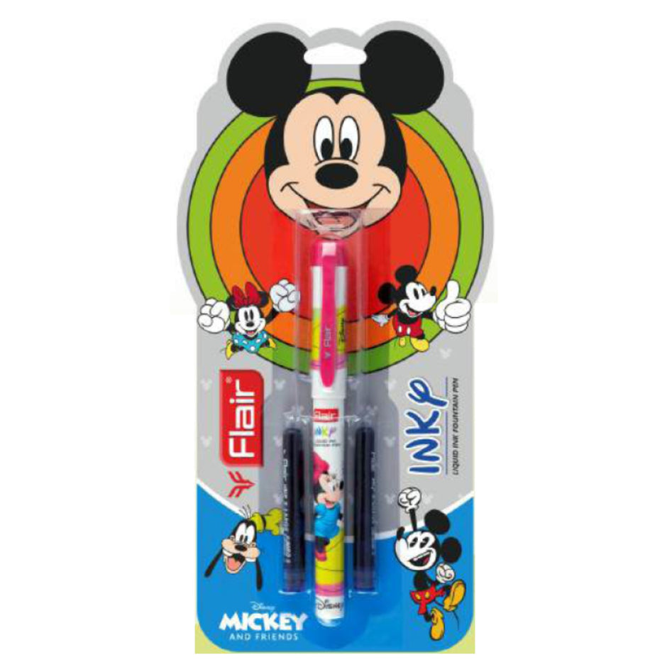 Flair Inky Disney Mickey Fountain Pen | Includes 2 Cartridges