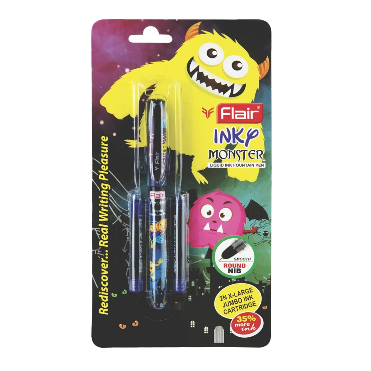 Flair Inky Monster Fountain Pen | Includes 2 Cartridges