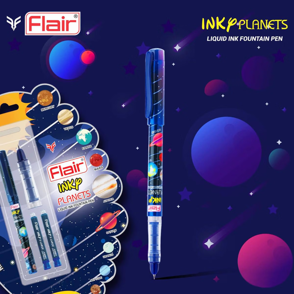 Flair Inky Planets Fountain Pen | Includes 2 Cartridges