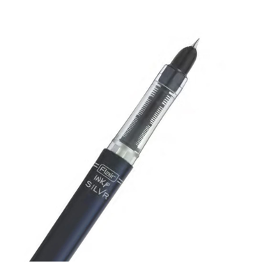 Flair Inky Silvr Fountain Pen | Includes 2 Cartridges