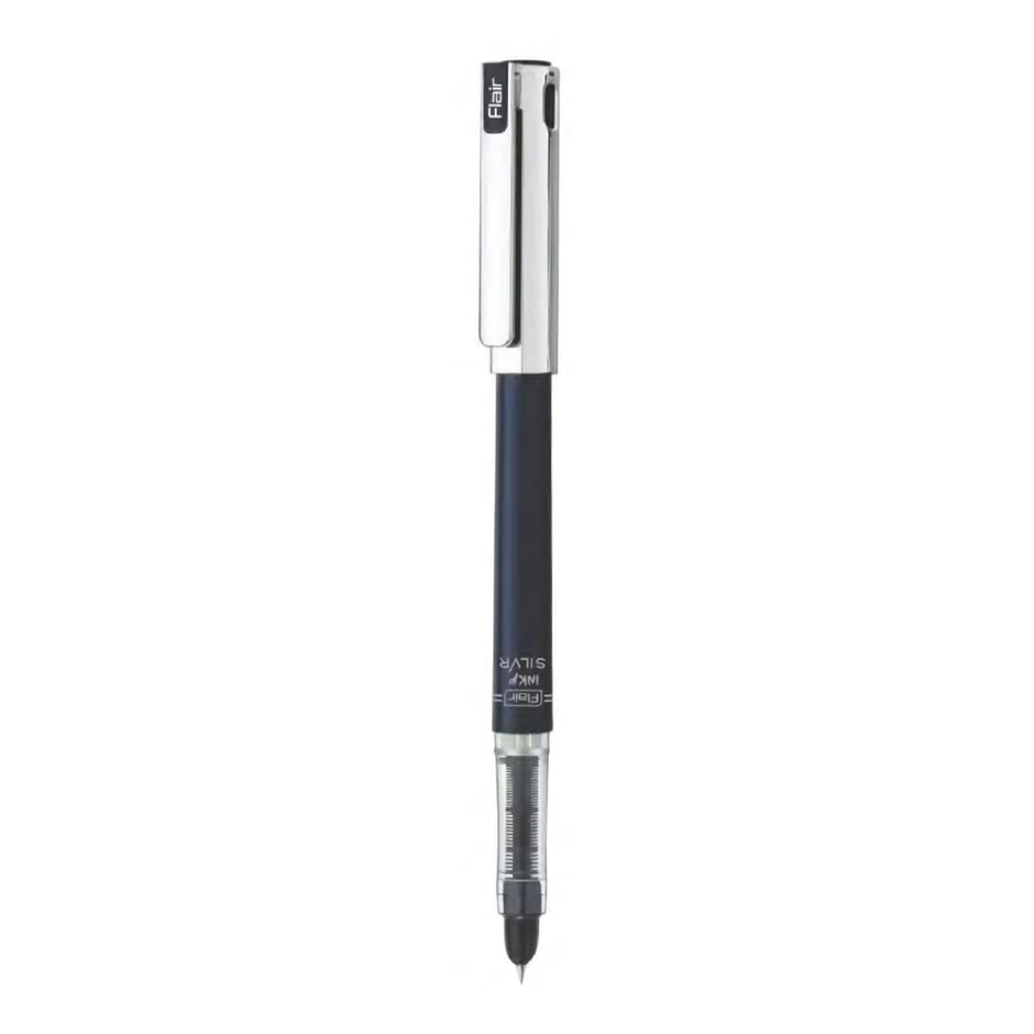 Flair Inky Silvr Fountain Pen | Includes 2 Cartridges