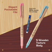 Flair Inky Woody Fountain Pen | Includes 3 Cartridges and Converter