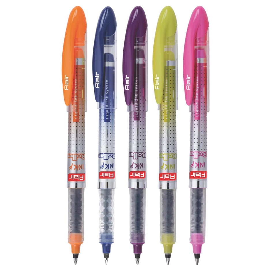 Flair Inky Roller Pen | Includes 2 Cartridges