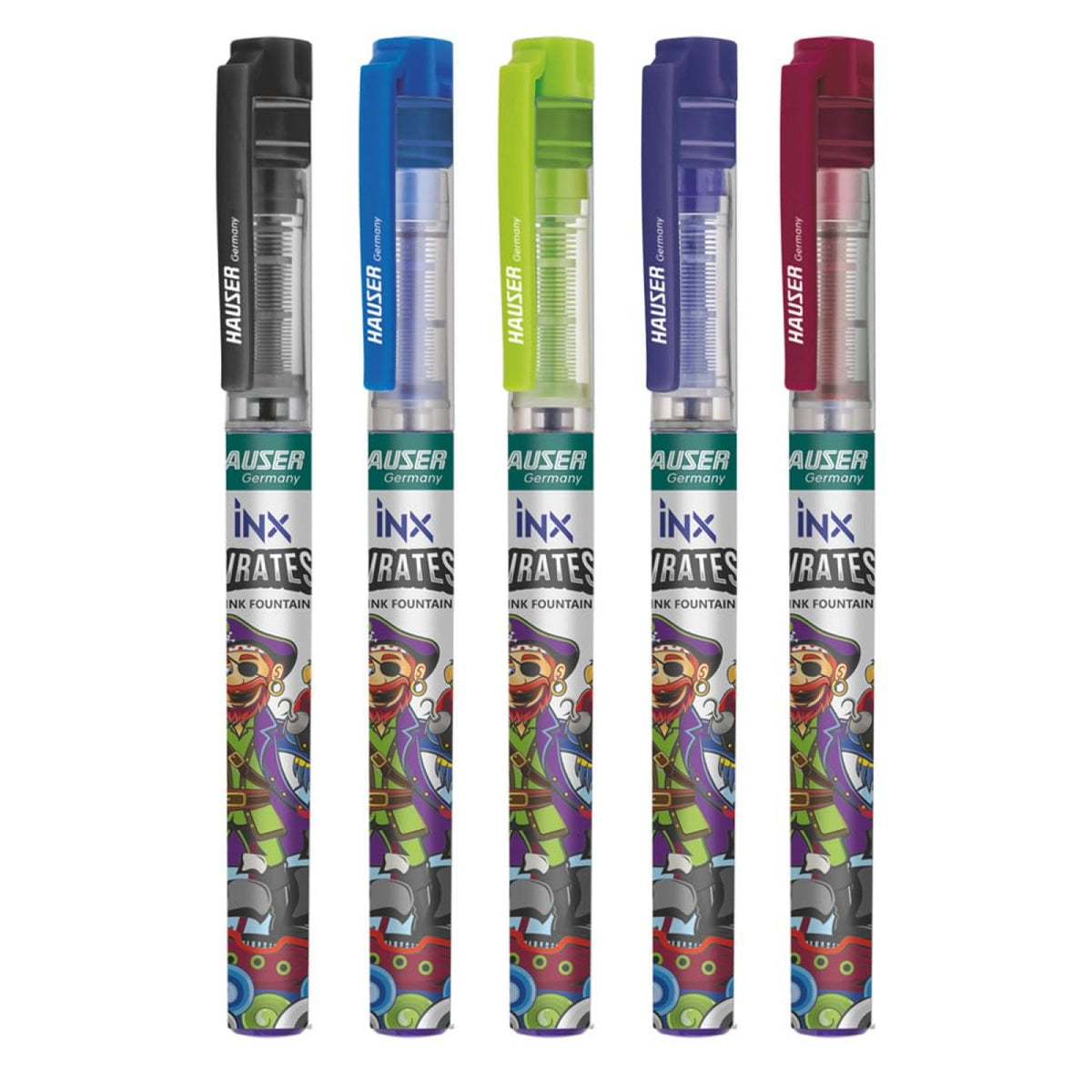 Hauser Inx Pirates Fountain Pen | Includes 2 Ink Cartridges