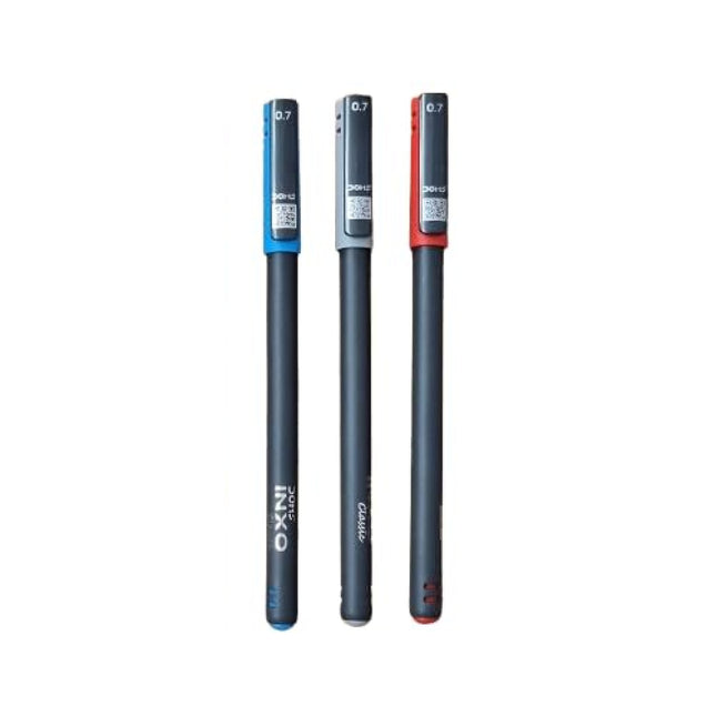 DOMS Inxo Classic Ball Pen | Ink Colour - Blue, Black and Red