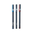 DOMS Inxo Classic Ball Pen | Ink Colour - Blue, Black and Red - set of three pens on a white background.