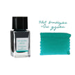 Pilot Iroshizuku Ink Bottle 15ML in Sui-Gyoku color with ink swatch and handwriting sample