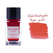 Pilot Iroshizuku Ink Bottle 15ML in Fuyu-Gaki color with swatch showcasing vibrant ink shade.