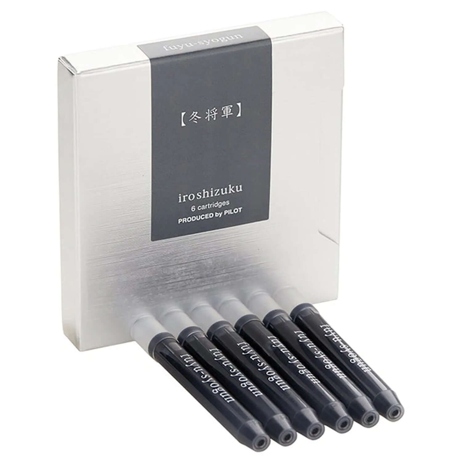 Pilot Iroshizuku Ink Cartridges IRF-6S for Fountain Pen | Pack of 6 in a sleek packaging with six cartridges.