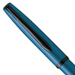 Pelikan Jazz Noble Elegance K36 Aquamarine PVD Ballpoint Pen close-up showing black and aquamarine finish.