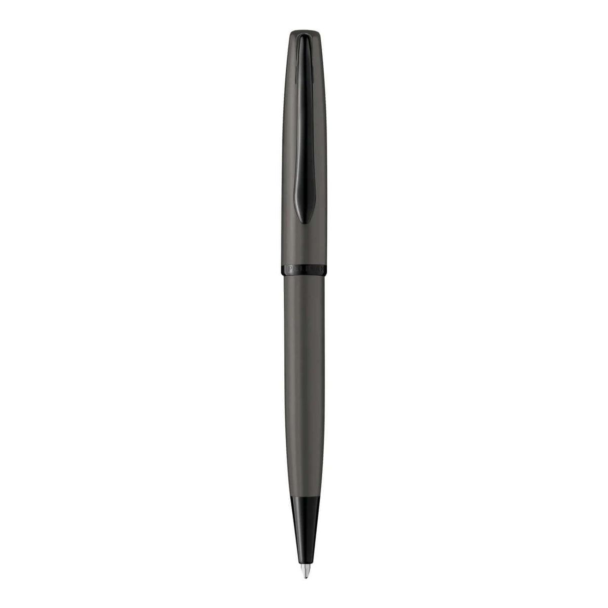 Pelikan Jazz Noble Elegance K36 Stone PVD Ballpoint Pen in pearl stone grey with black tip and clip.