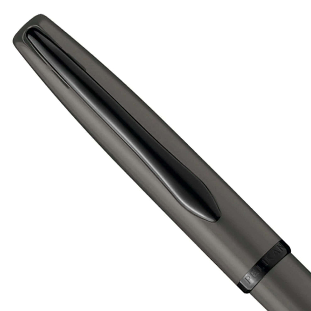 Pelikan Jazz Noble Elegance K36 Stone PVD Ballpoint Pen with black finish and beak-shaped clip.
