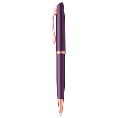 Pelikan Jazz Noble Elegance K36 Viola RGT Ballpoint Pen with rose gold accents and purple barrel