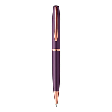 Pelikan Jazz Noble Elegance K36 Viola RGT Ballpoint Pen in Pearl Violet with rose gold accents